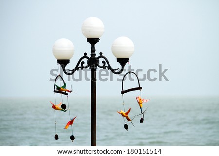 Sea lamp & bird mobile