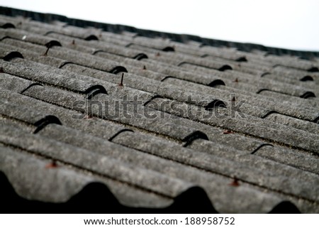 Old tile roof texture