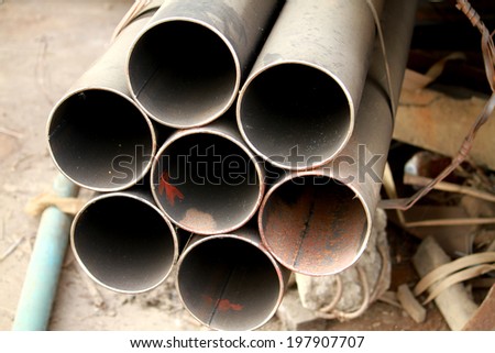 Rust steel pipes