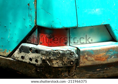 A taillight of loader