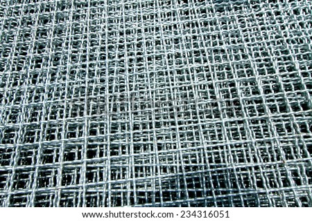 Hot-dip galvanized steel grating bunch in warehouse