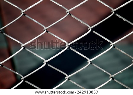 Steel fence texture