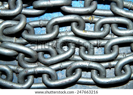 Steel chain link