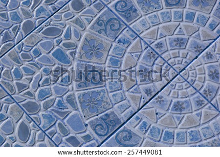 Mosaic floor texture