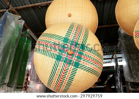 Wicker Bamboo baskets, Weaving mesh cover use to cover food to protect it from insects