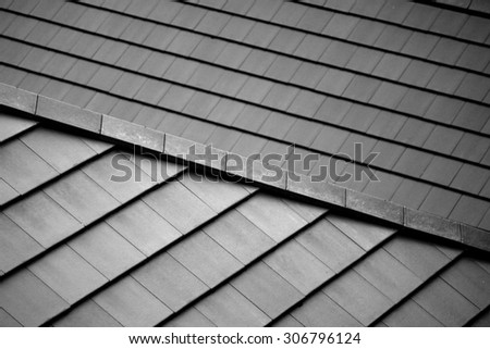 Tile roof backgroung & texture