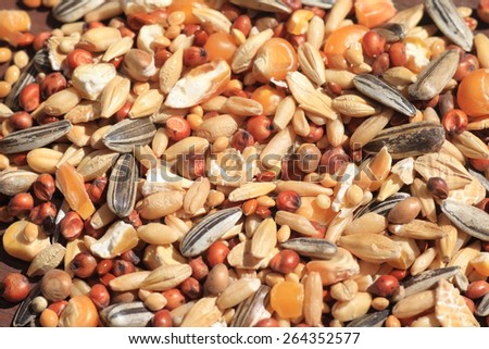 Hamster\'s food, including oats, corns,herbs