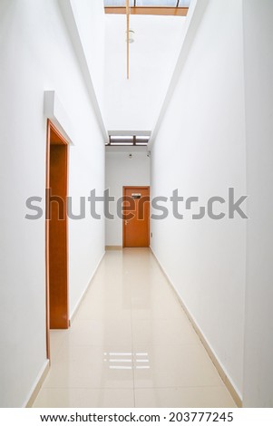 modern indoor corridor in the office