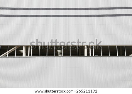 white modern factory building