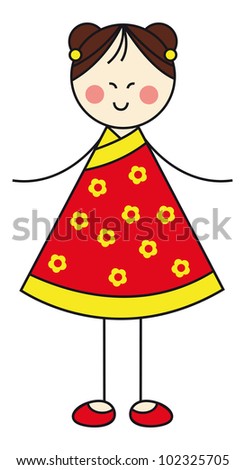 Chinese Woman Clipart