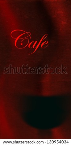 Cafe grunge background, ideal for cafe menu