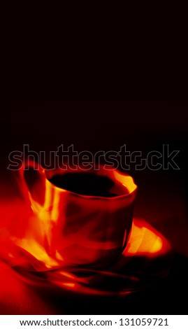 Elegant cafe background with coffee cup, ideal for cafe menu design