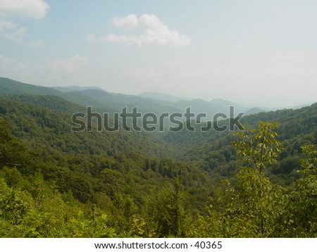 This picture was taken from an overlook between Cherokee and Pigeon Forge tennessee. In the Great Smokey Mountains National Park.
