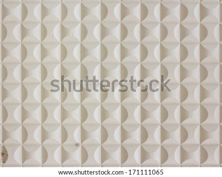 abstract geometric pattern of ellipse shapes plaster ceiling