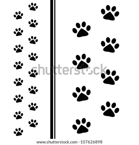 animal paw prints animal paw prints