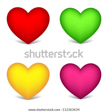 Non Colored Hearts