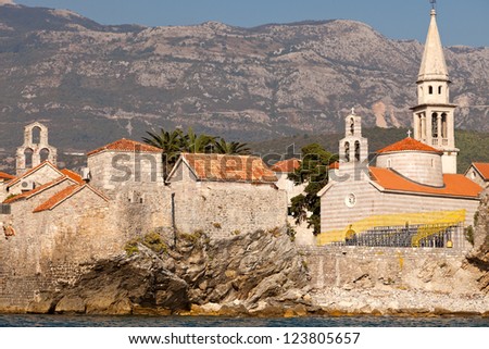 Montenegro, Budva resort. Castle by the sea
