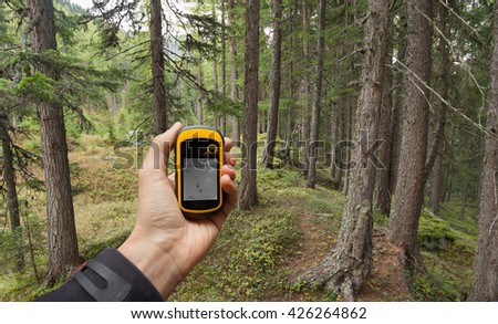 finding the right position in the forest via gps