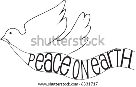 doves of peace. and white dove with peace