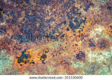 Grunge texture of rusted galvanized iron plate background
