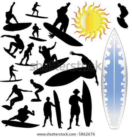 Surfer Vector Art