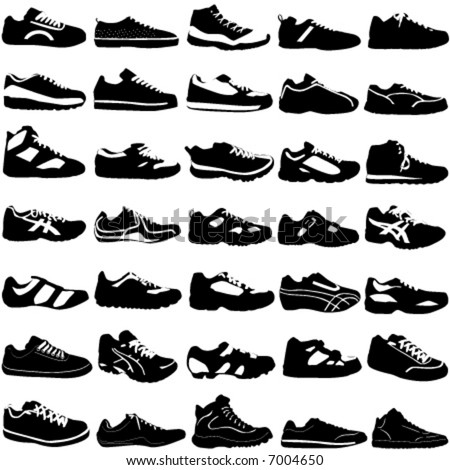 shoes vector (fashion, sport, street, different style)