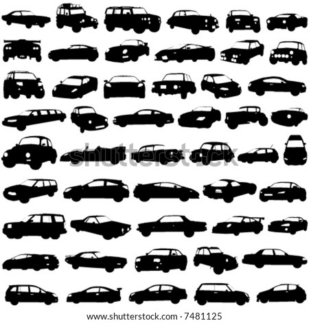 stock vector set of cars vector