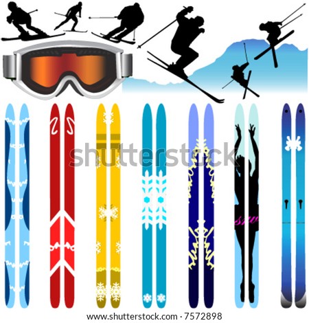 Ski Vector - 7572898 : Shutterstock