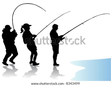 clipart fisherman. stock vector : fisherman