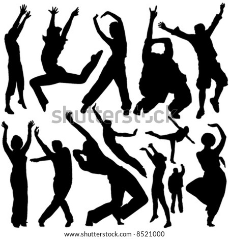 Photos Of People. stock vector : party people
