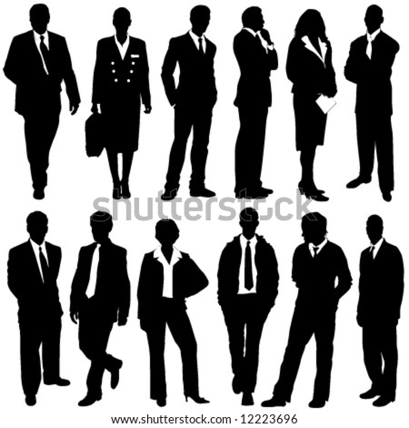 Logo Design  Photoshop on Stock Vector   Business People Silhouettes   Photoshop Stuff