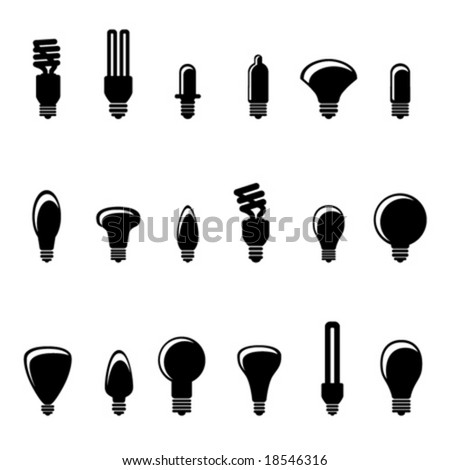 Light Bulb Icons, Logo Stock Vector Illustration 18546316 : Shutterstock