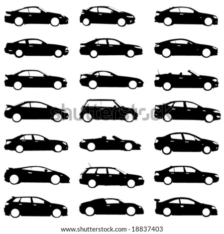Set Of Cars Vector - 18837403 : Shutterstock