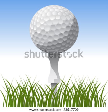golf ball vector. stock vector : golf ball