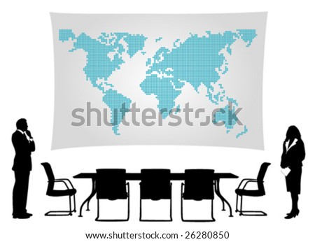 business people meeting. stock vector : usiness people