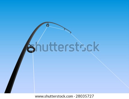 stock vector : fishing rod clipart fishing pole. stock vector : fishing rod