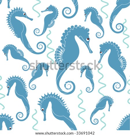 sea horse tattoos. stock vector : sea horse