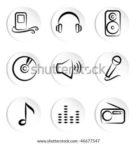 music vector icon