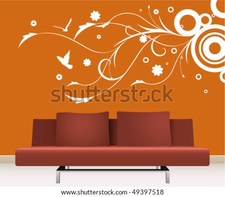 Wall Decoration on Wall Decoration Stock Vector 49397518 Shutterstock