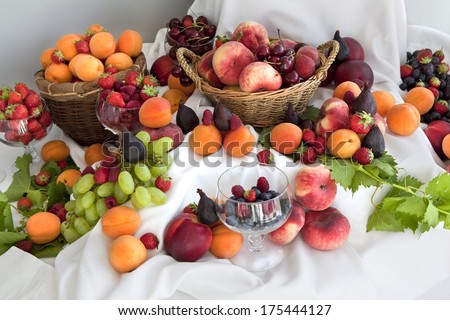 Summer fruits on a buffet