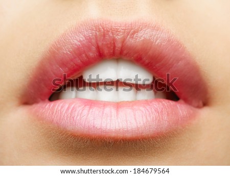 Beautiful natural lips