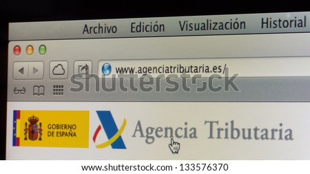 Website of the Spanish Tax Agency