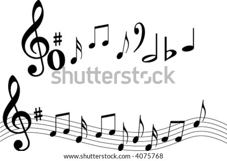 stock vector design element music Save to a lightbox Please Login