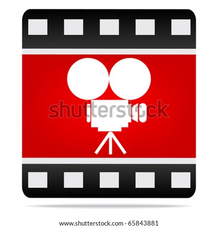 camera logo vector. stock vector : movie camera