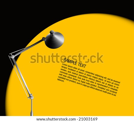 stock vector : desk lamp with desk lamp icon. stock vector : desk lamp with