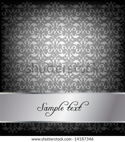 black and white patterns backgrounds. stock vector : floral pattern