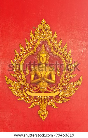 Traditional Thai art, Hello god. This is traditional and generic style in Thailand. No any trademark or restrict matter in this photo.