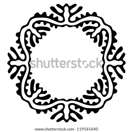 vector ethnic ornament on white