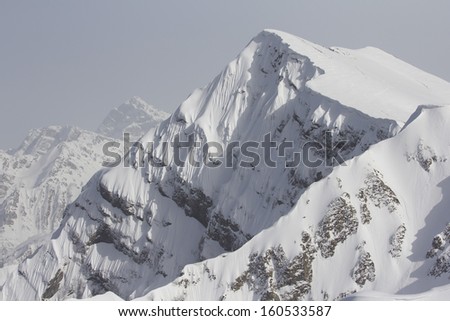 The Mountains In Krasnaya Polyana. Sochi - Capital Of Winter Olympic Games 2014. Russia.