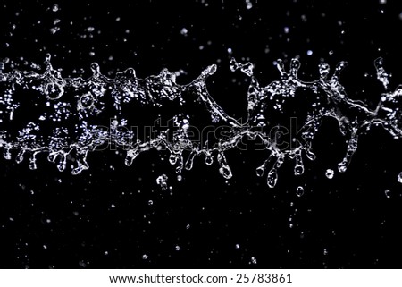 dripped water
